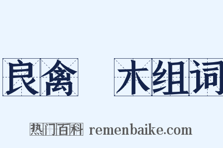良禽擇木组词是什么意思的图片